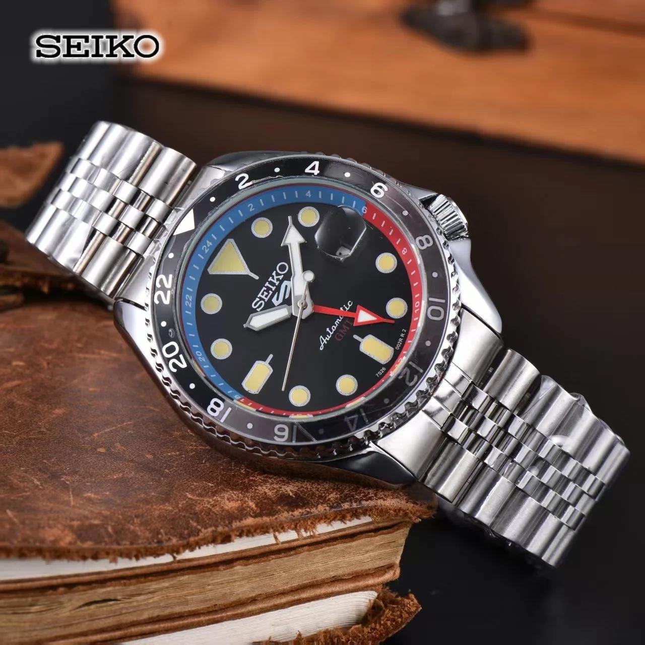 Montre mécanique automatique Seiko pour hommes et femmes, montre de couple, calendrier décontracté e