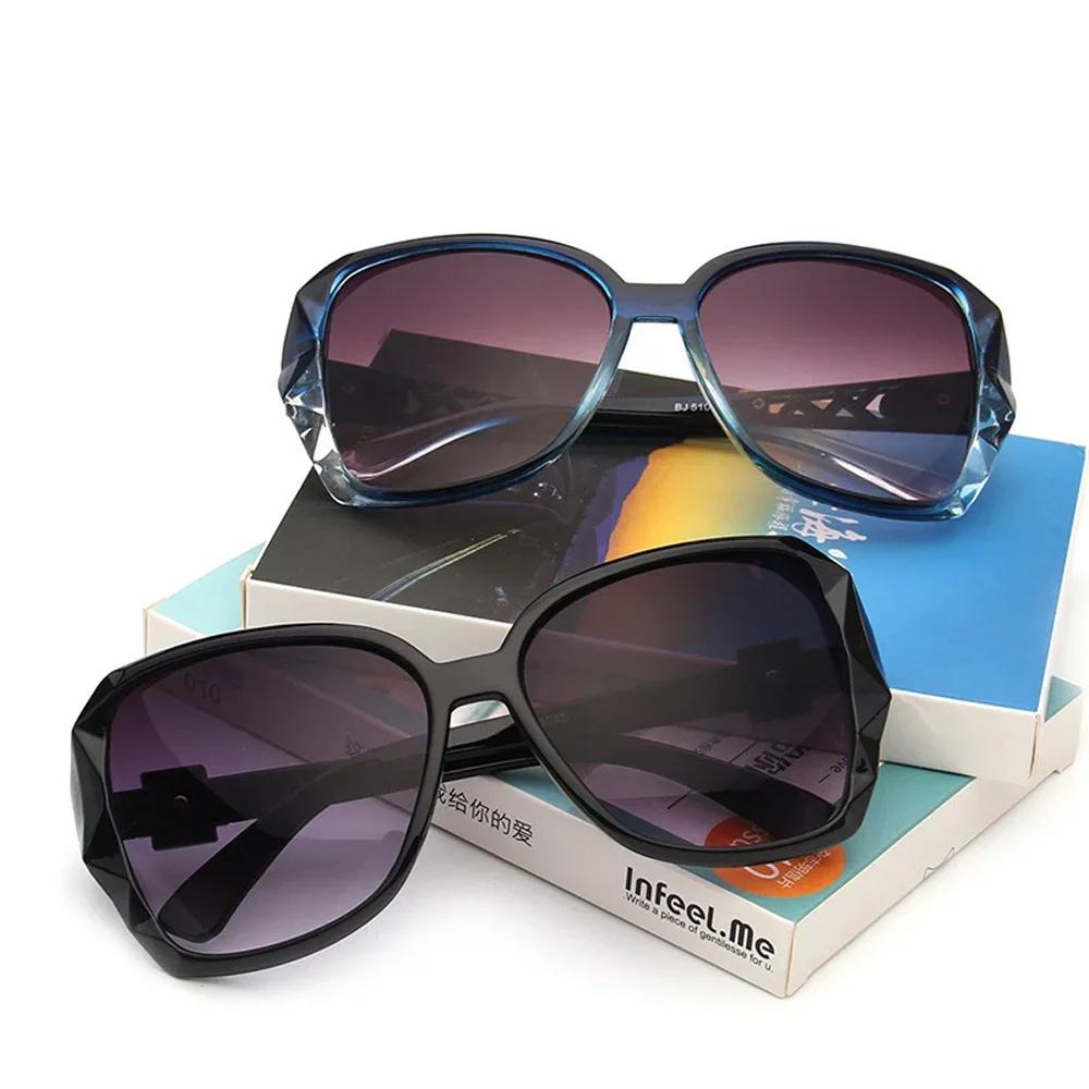Mode grandes lunettes de soleil violettes femmes marque de luxe lunettes de soleil carrées femme mir