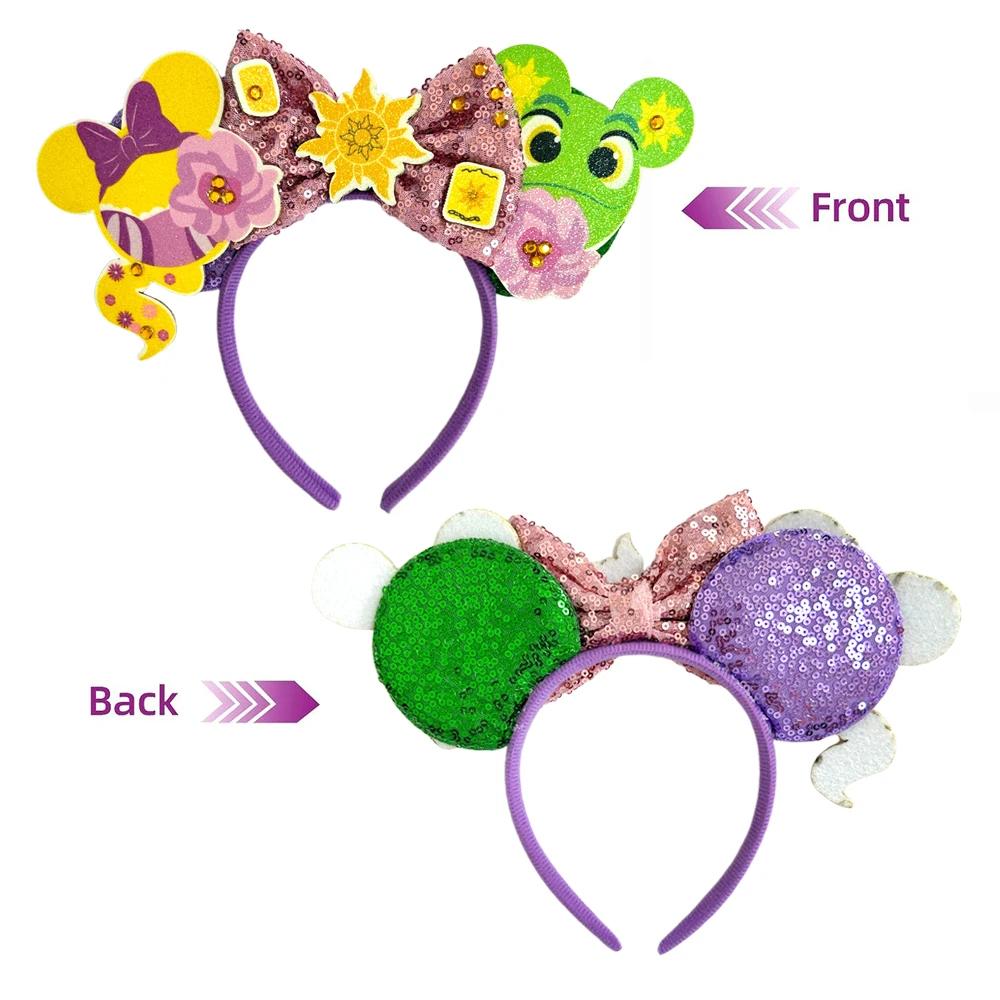 Mickey Mouse grenouille Prince princesse oreille bandeau pour adultes enchanté Rose bandeaux femmes 