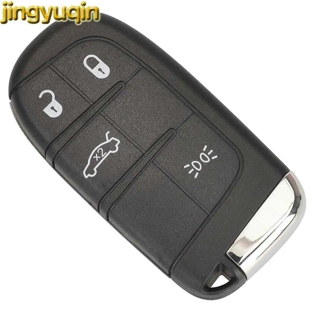 Jingyuqin-Clé télécommande intelligente sans clé, puce 4A, 433MHz, porte-clés pour Fiat 500, 500L, 5