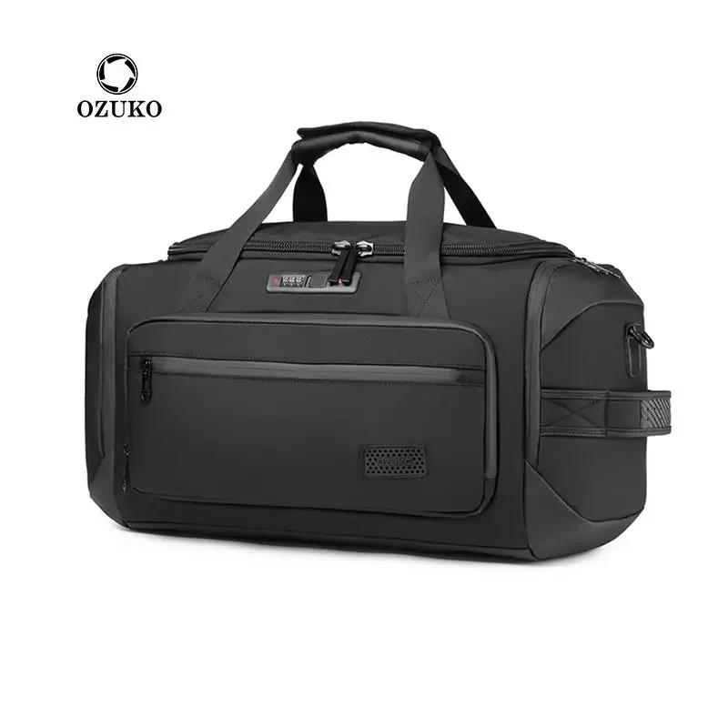 OZUKO sac étanche Bagsmart sacs à main grande capacité bagage à main sacs hommes affaires polochon é