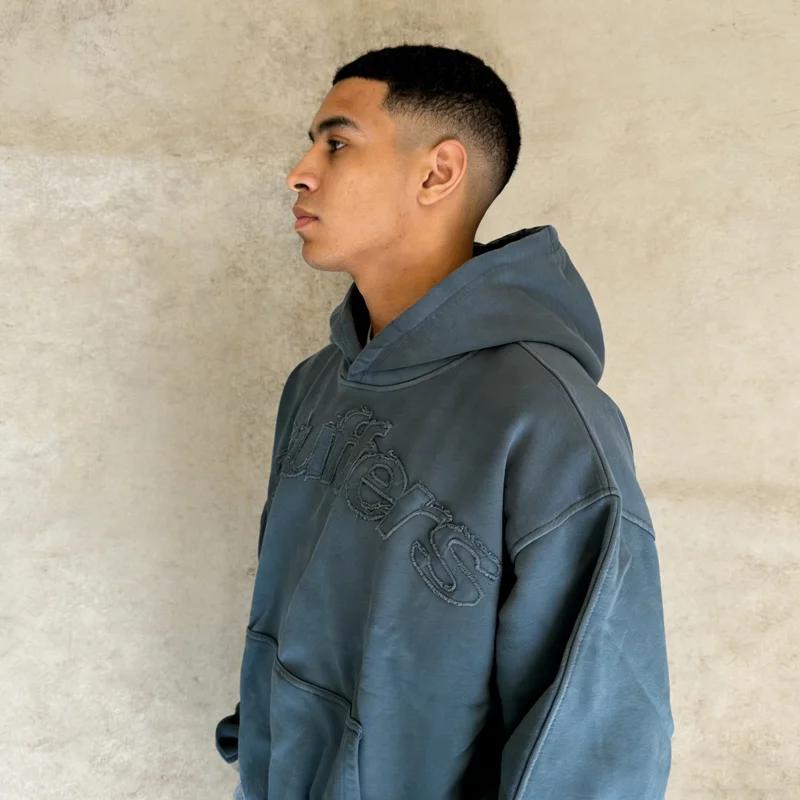 Sweat-shirt à capuche imprimé style américain pour hommes et femmes, décontracté, à manches longues,