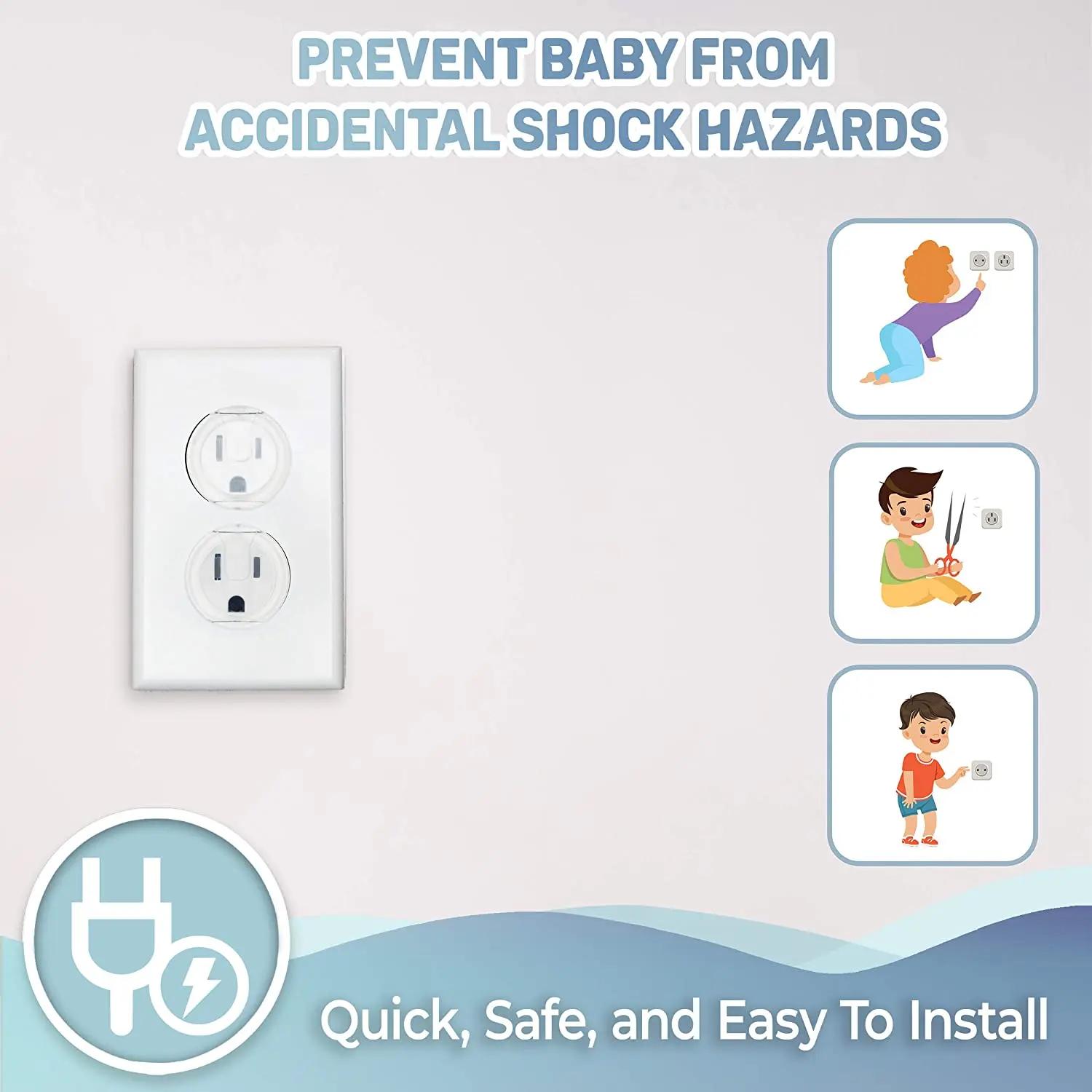 10 pièces couvercles de sortie, protecteurs de prise électrique sécurisés pour enfants de sécurité p