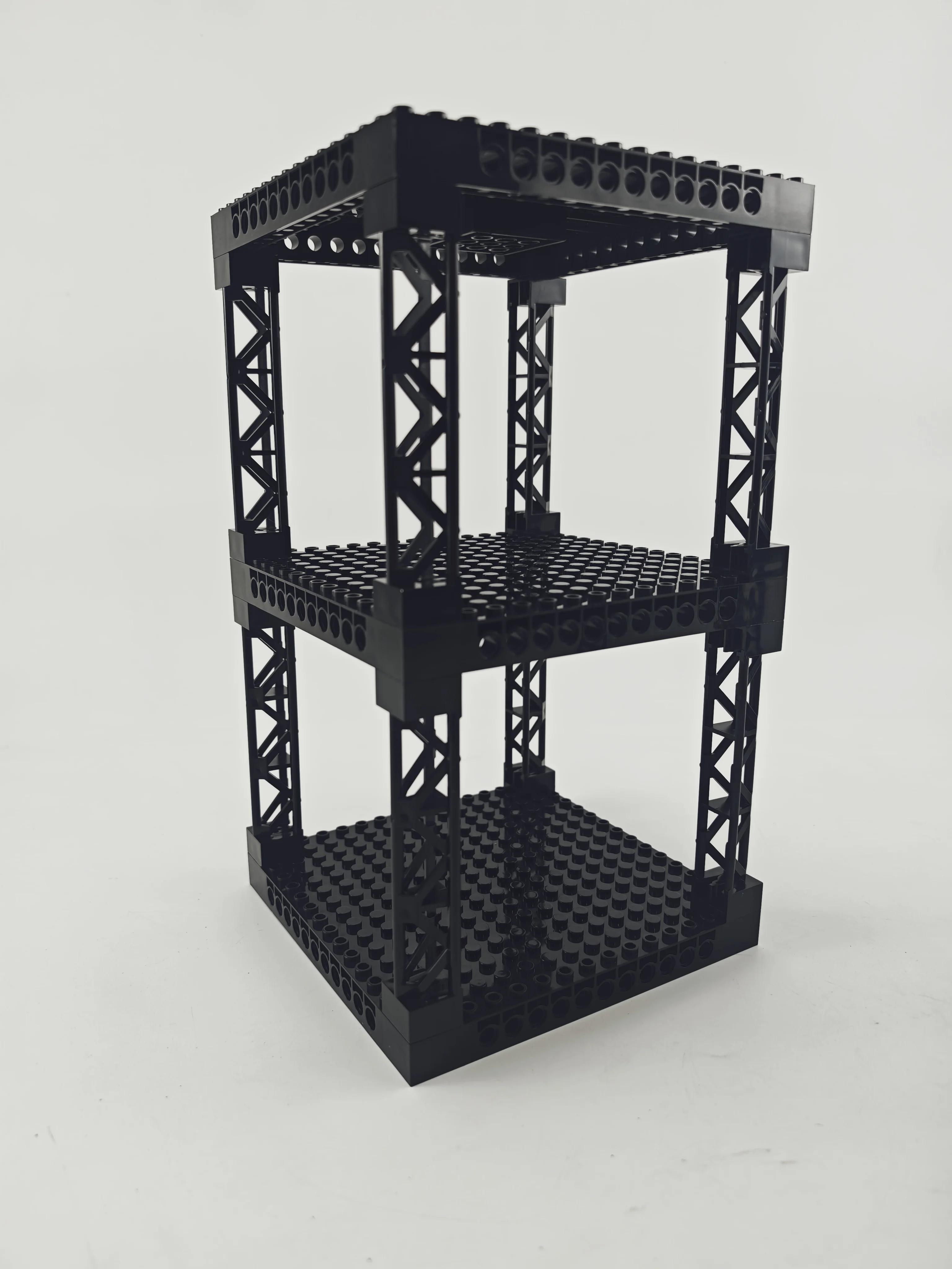 Blocs de construction multifonctionnels, Support de rangement de bureau multicouche empilable, bunke