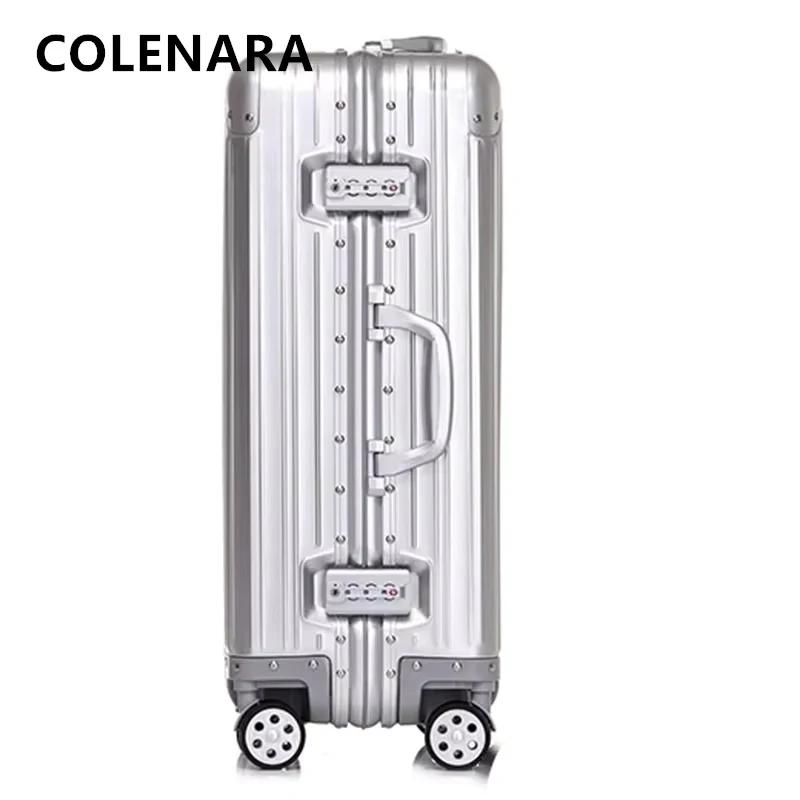 COLENARA valise de cabine valise à bagages de grande capacité 20 "boîte d'embarquement tout en alumi