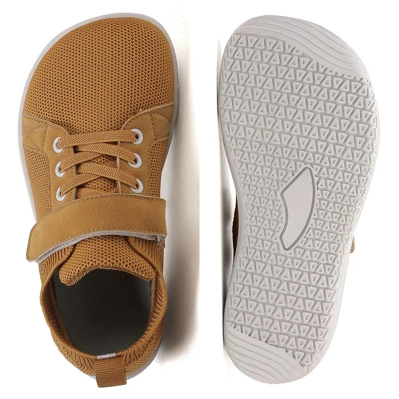 Chaussures pieds nus minimalistes pour petits/grands enfants + zéro chute + baskets larges pour garç