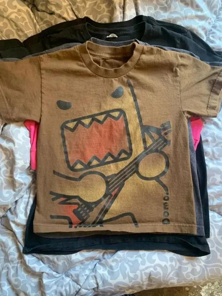 Kawaii surdimensionné été tendance drôle T-shirts imprimé polyvalent Couple coton Y2k décontracté ha