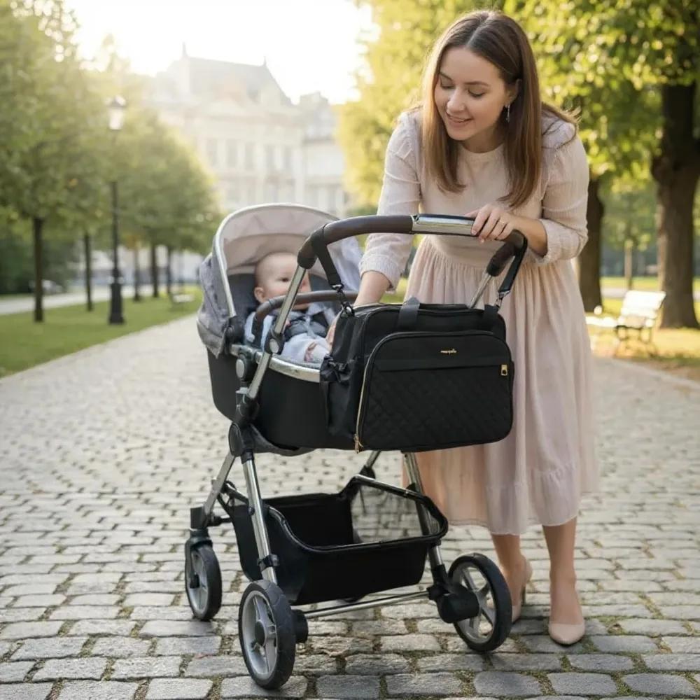 Sac à couches à bandoulière pour bébé, fourre-tout pour sac à couches pour bébé, grand sac à bandoul