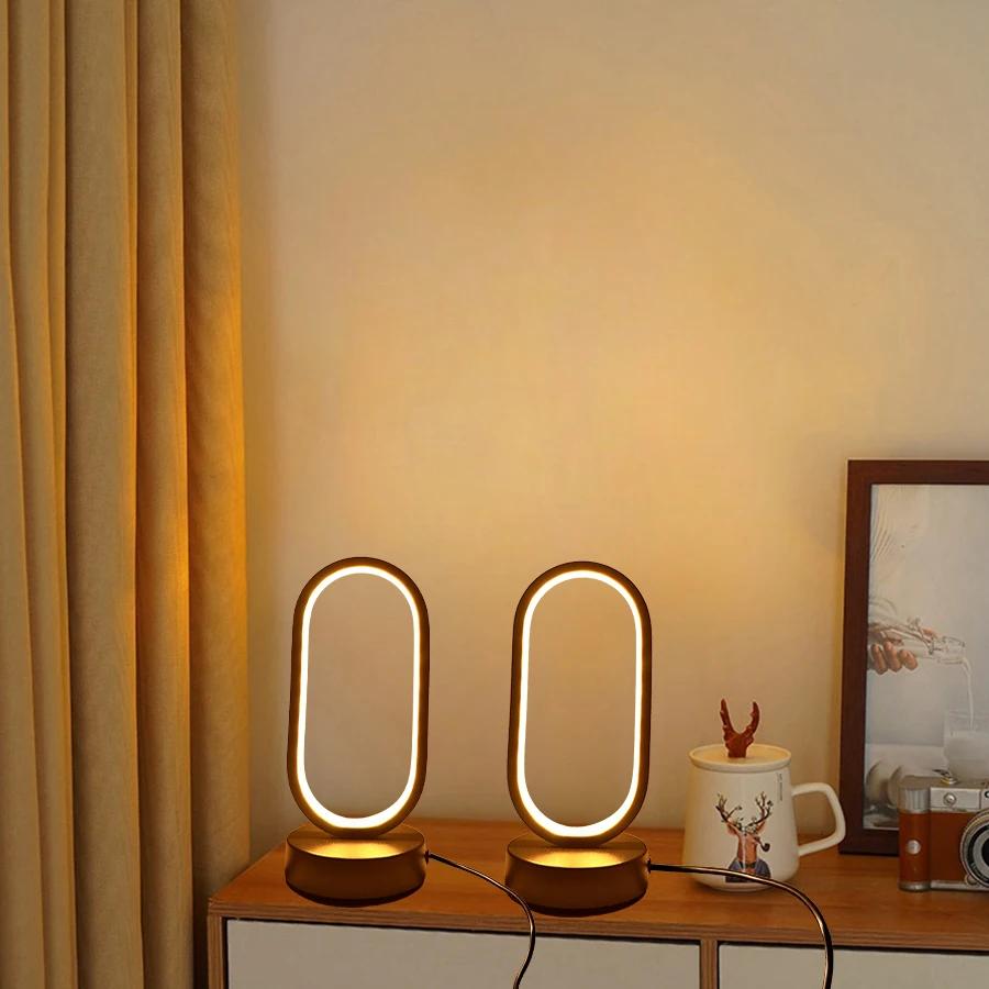 Lampe Led en forme de U pour chambre à coucher, lampe décorative de chevet, salon familial, étude, é