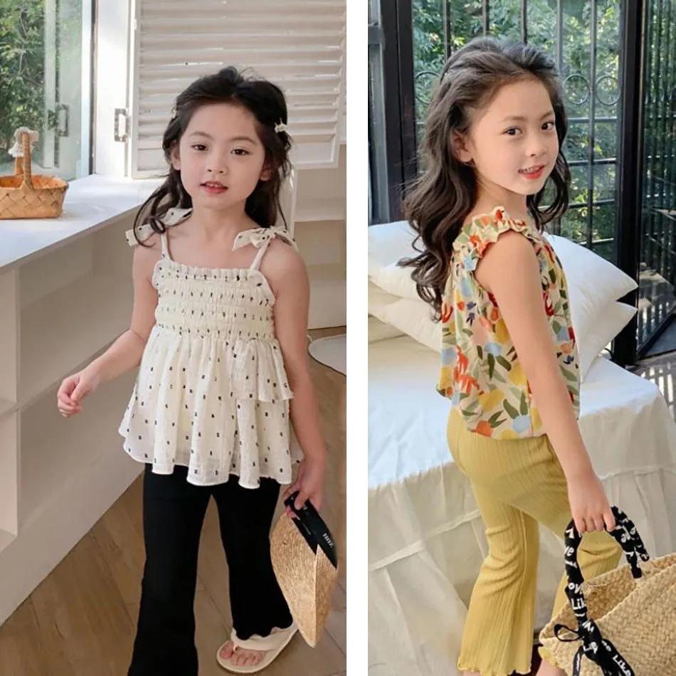 Pantalon d'été pour enfants, vêtement décontracté, polyvalent, à la mode, style princesse