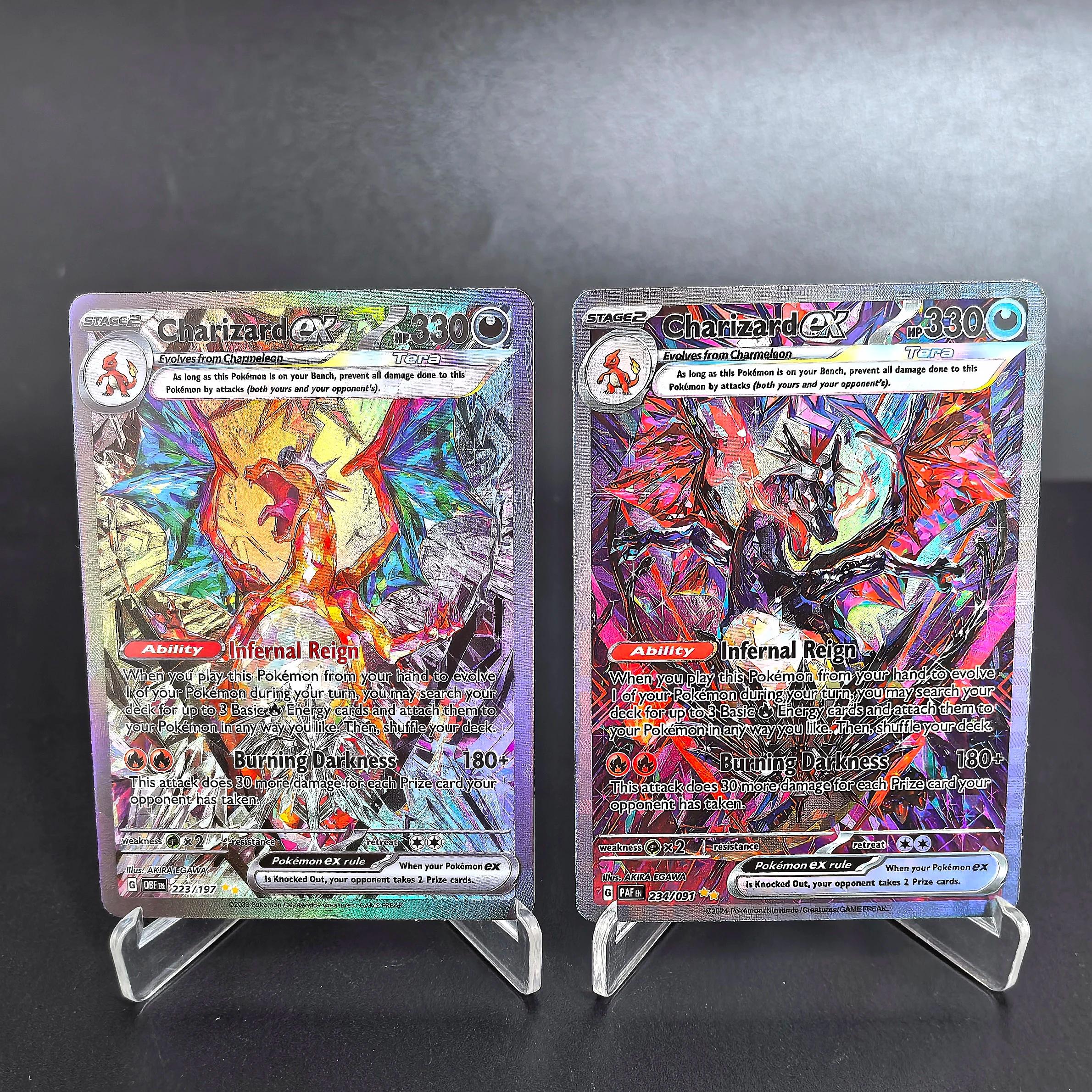 PTCG Pokemon cartes de Collection Pikachu Umbreon Gengar Latias GX EX V MAX RARE auto-fait cartes si