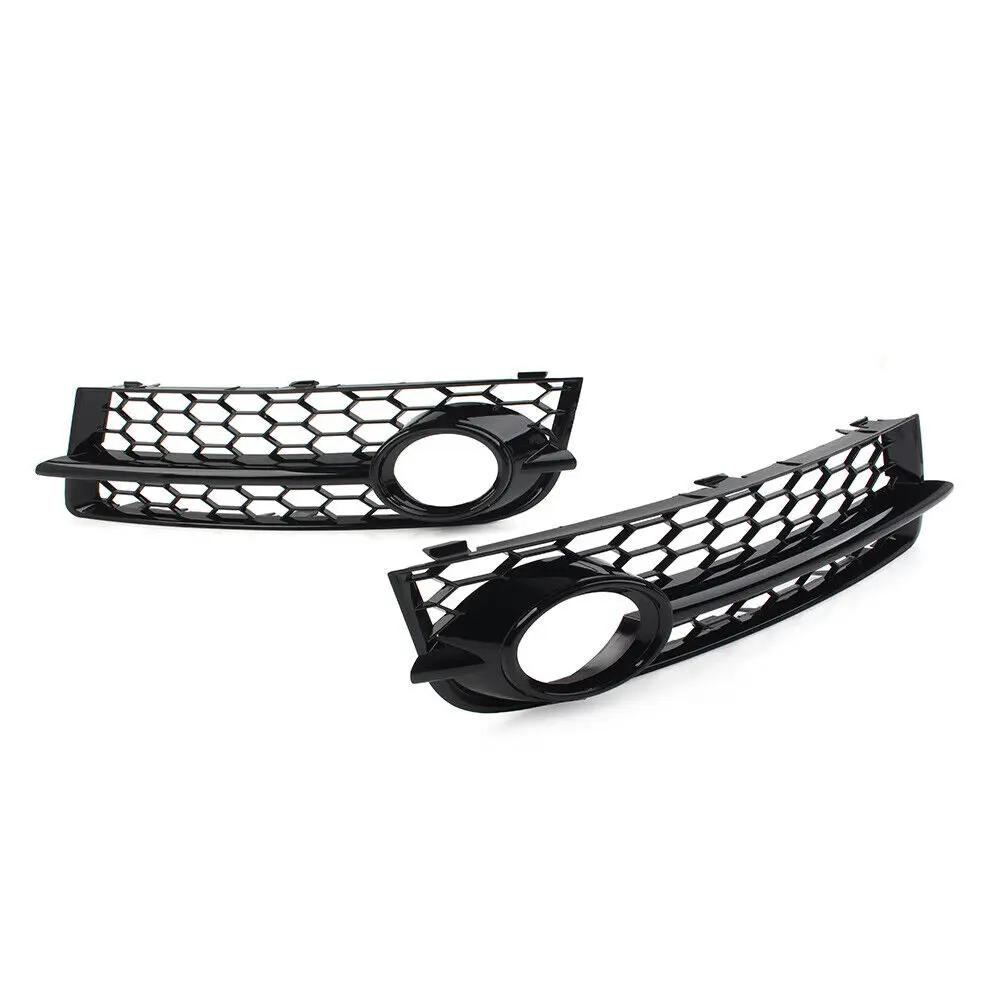 1 paire de calandre de phare antibrouillard de voiture noir brillant pour Audi TT 8J 2006 – 2014, co
