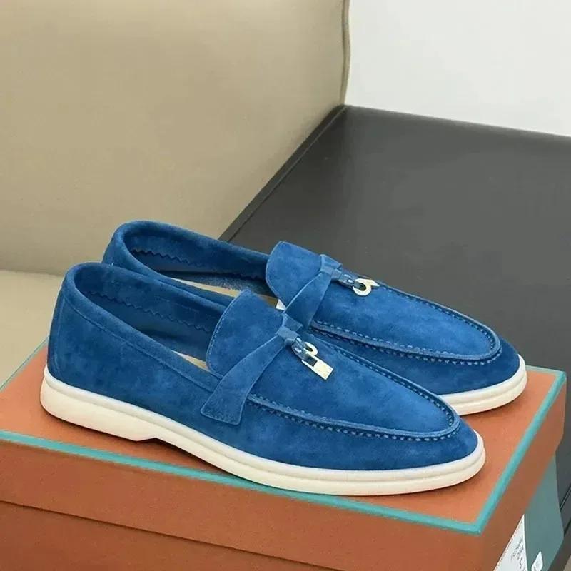 Chaussures Vintage décontractées à la mode, mocassins à talons plats pour femmes, chaussures plates 