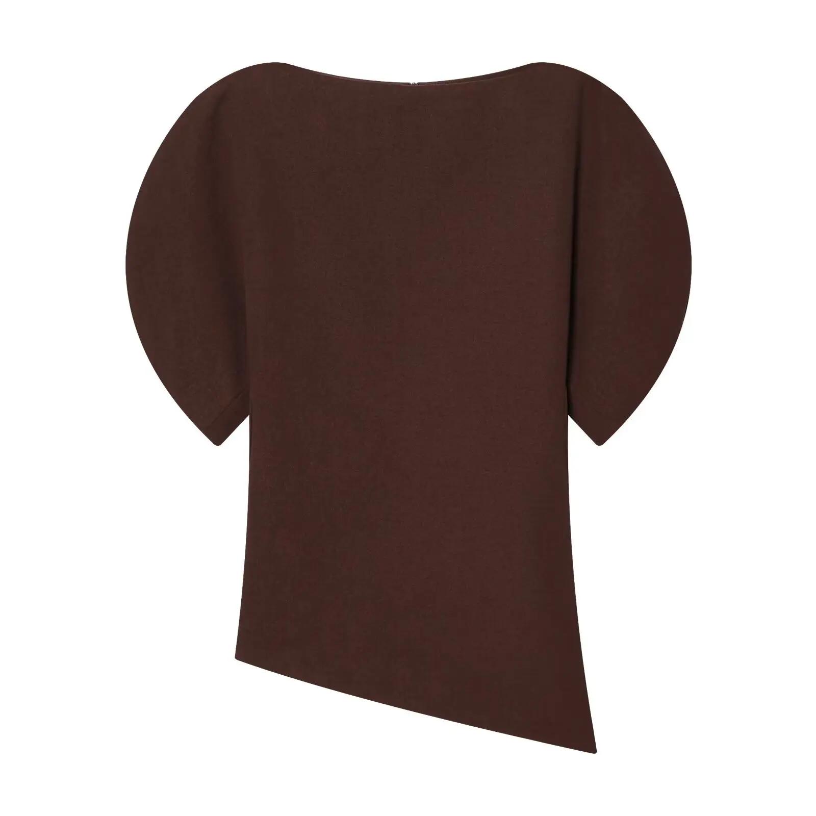 T-shirts à manches courtes bouffantes décontractés chics pour femmes, nouveaux t-shirts à manches co