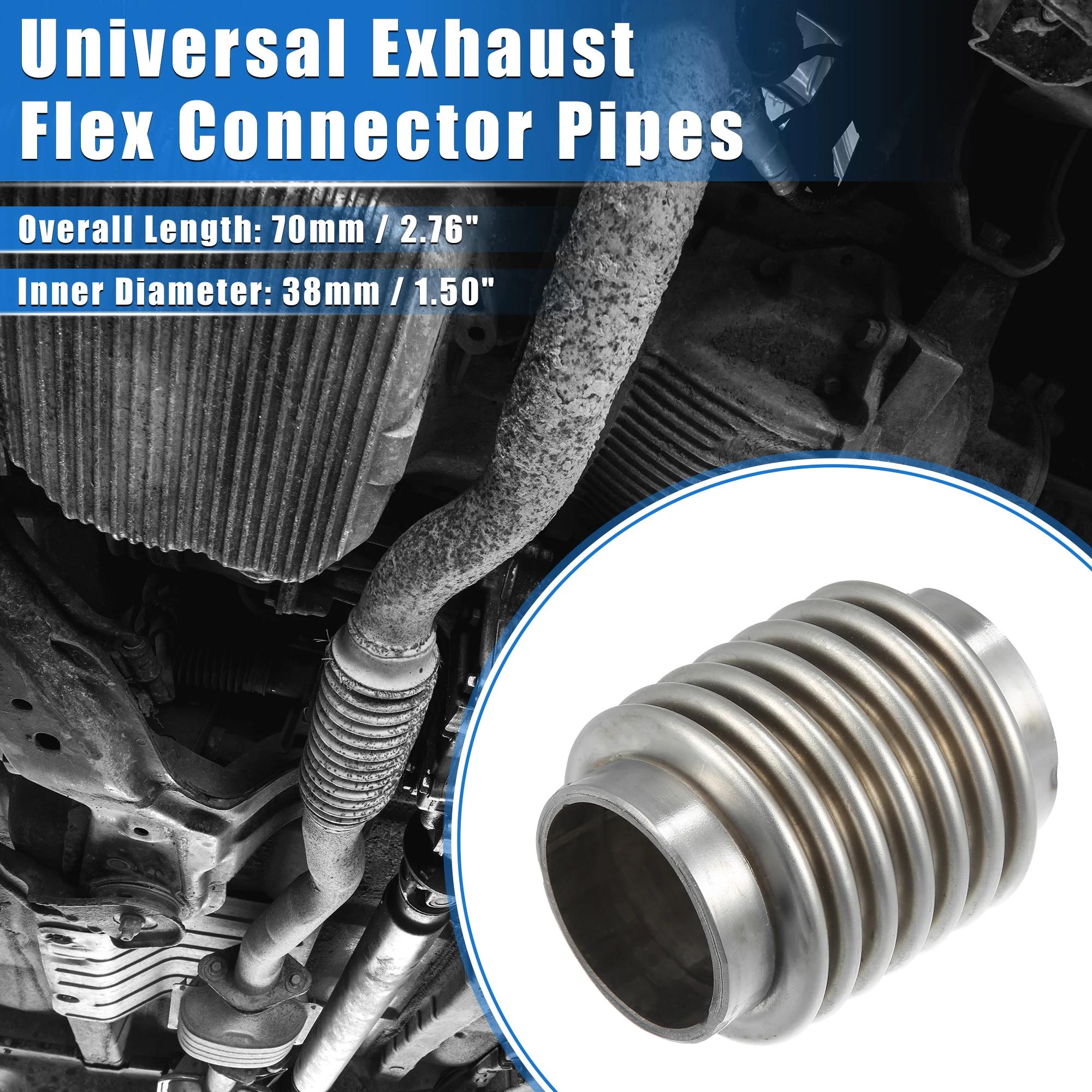 X Autohaux 63x102mm 63x203mm 76x102mm tuyau d'échappement flexible silencieux de voiture tuyau d'éch
