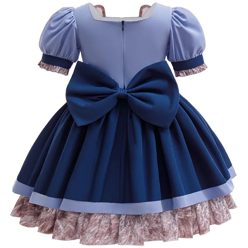 Robe de policier Judy Bunny pour filles, Costume de lapin Disney Zootopia 2 pour enfants, robe de Co