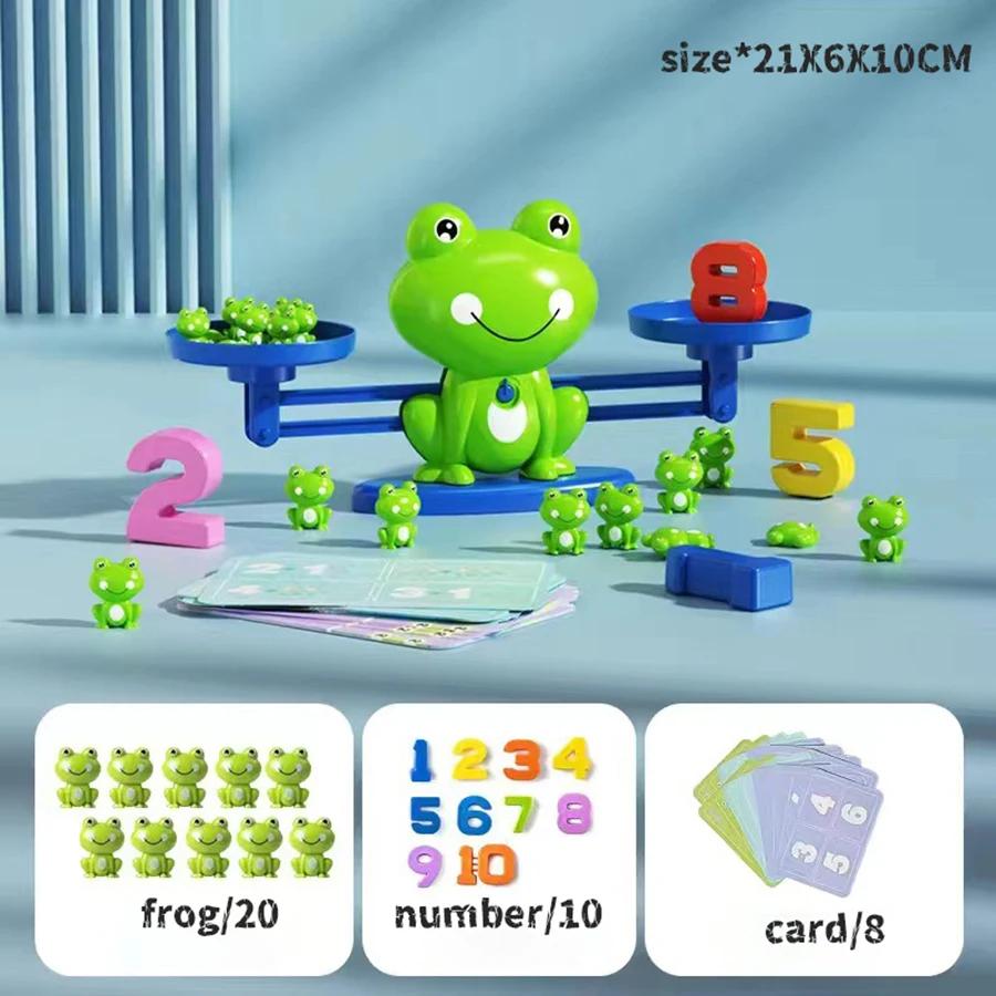 Jouets mathématiques d'intelligence mathématique, échelle de grenouille amusante, jouets d'éducation