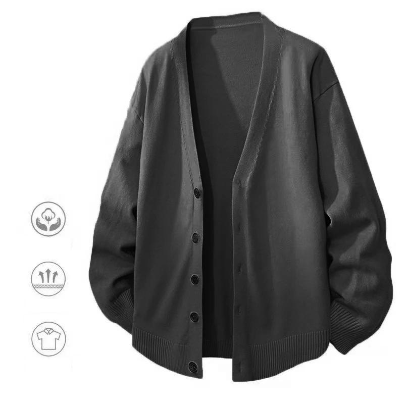 Jeu d'animaux hommes col en V Cardigan chandails bouton décontracté hommes chemisier froid tricots e