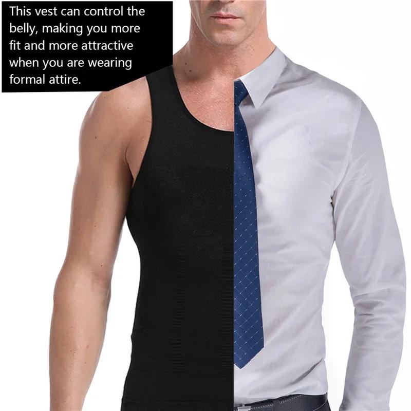 Hommes minceur gaine amincissante Corset gilet chemise Compression ventre ventre contrôle taille min