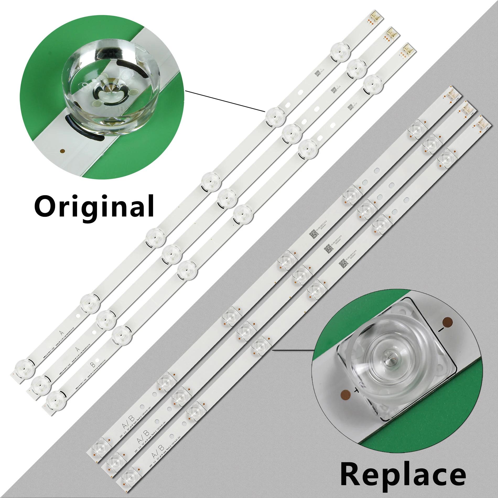 3 pièces LED Bande Pour 32 "LC320DUE 32LF5800 32LB5610 32LB550B 32LB561 32LB572 32LB570 32LB550 32LB