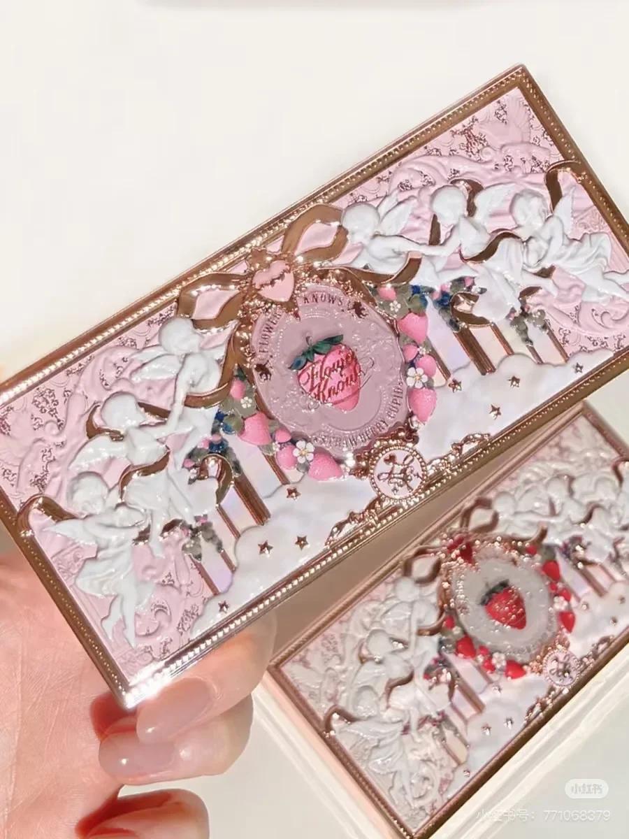 Flower Knows – plaque Composite pour le visage, cupidon aux fraises, fard à joues polyvalent, reflet