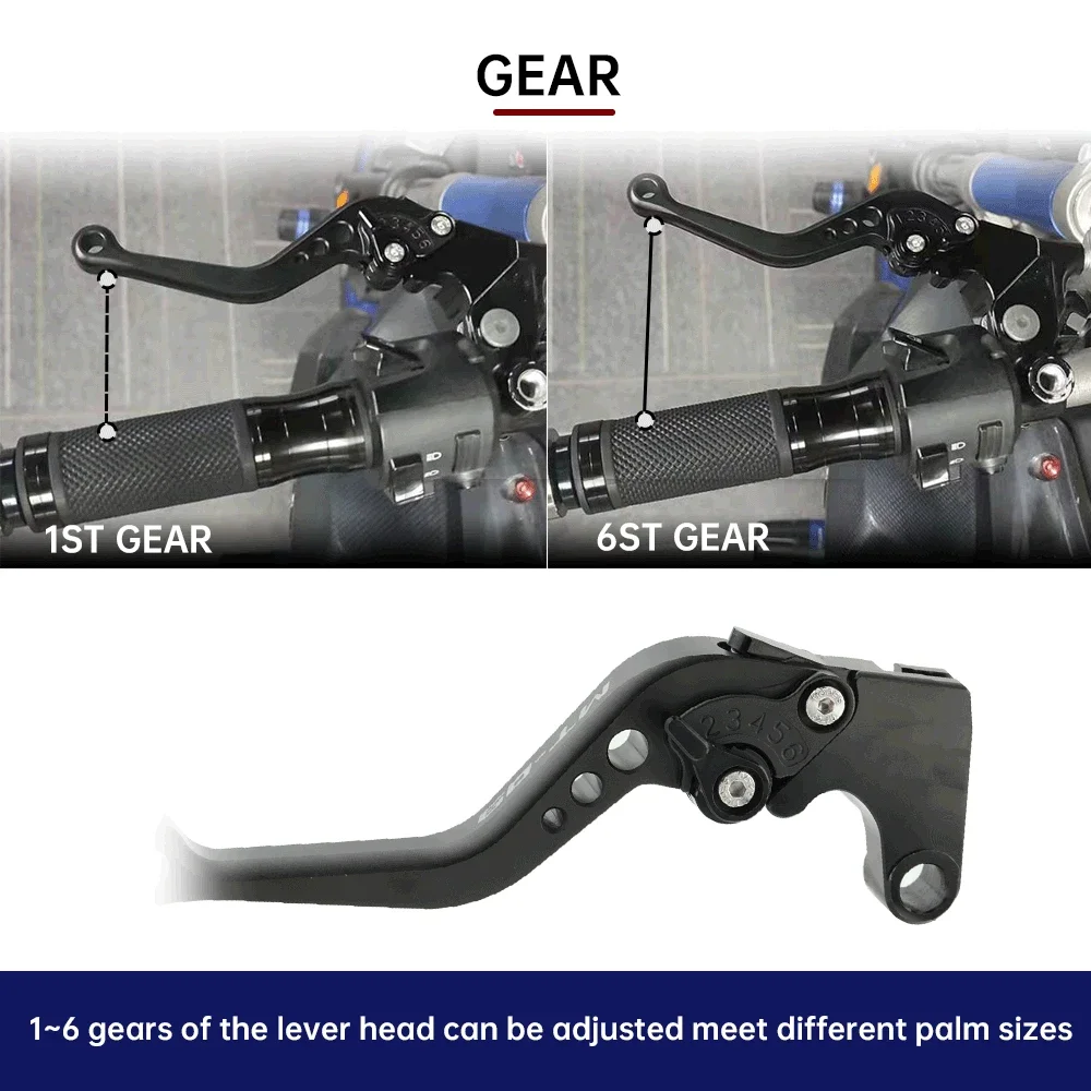 2025 levier d'embrayage de frein court pour YAMAHA MT07 MT-07/Tracer 2013-2024 MT09 MT-09 SP accesso