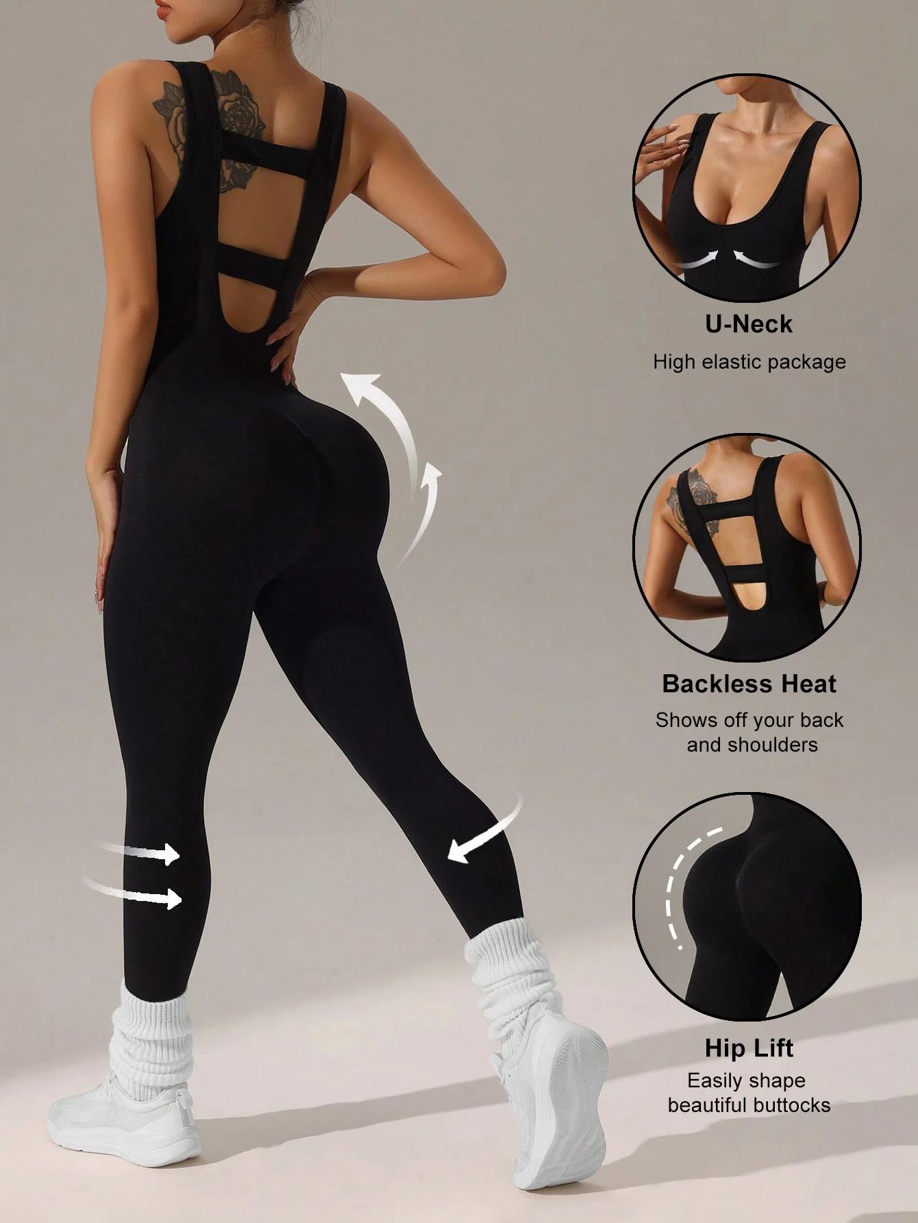 Combinaisons pantalons gilet pour femmes, 4 couleurs disponibles, design sexy gilet creux, combinais