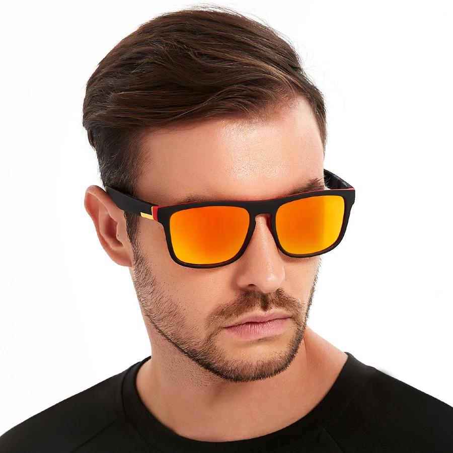 Lunettes de soleil sport carrées vintage tendance pour hommes et femmes, idéales pour la pêche et la