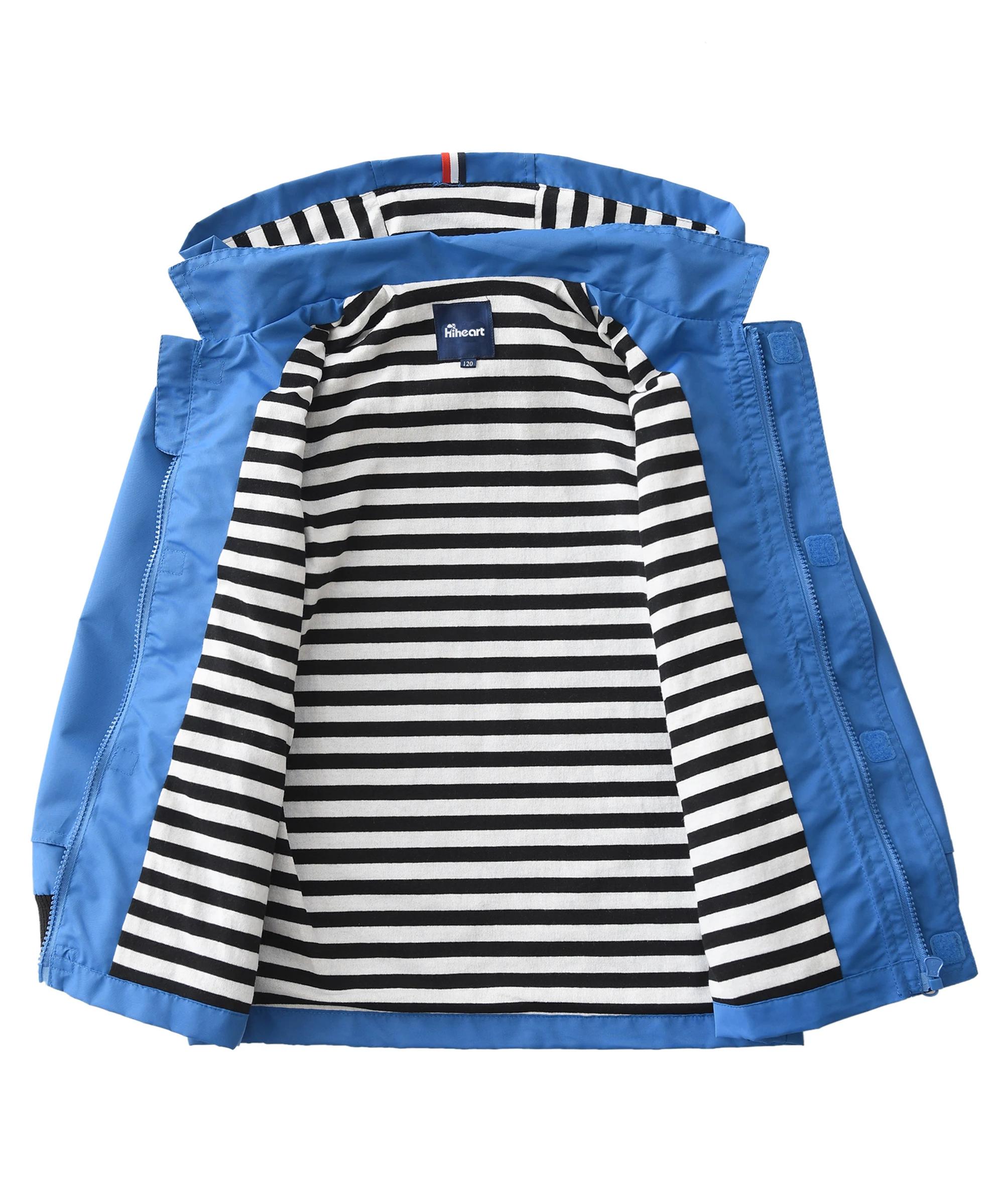 Vestes à capuche imperméables pour enfants, coupe-vent doublé de coton sportif, vestes d'extérieur p
