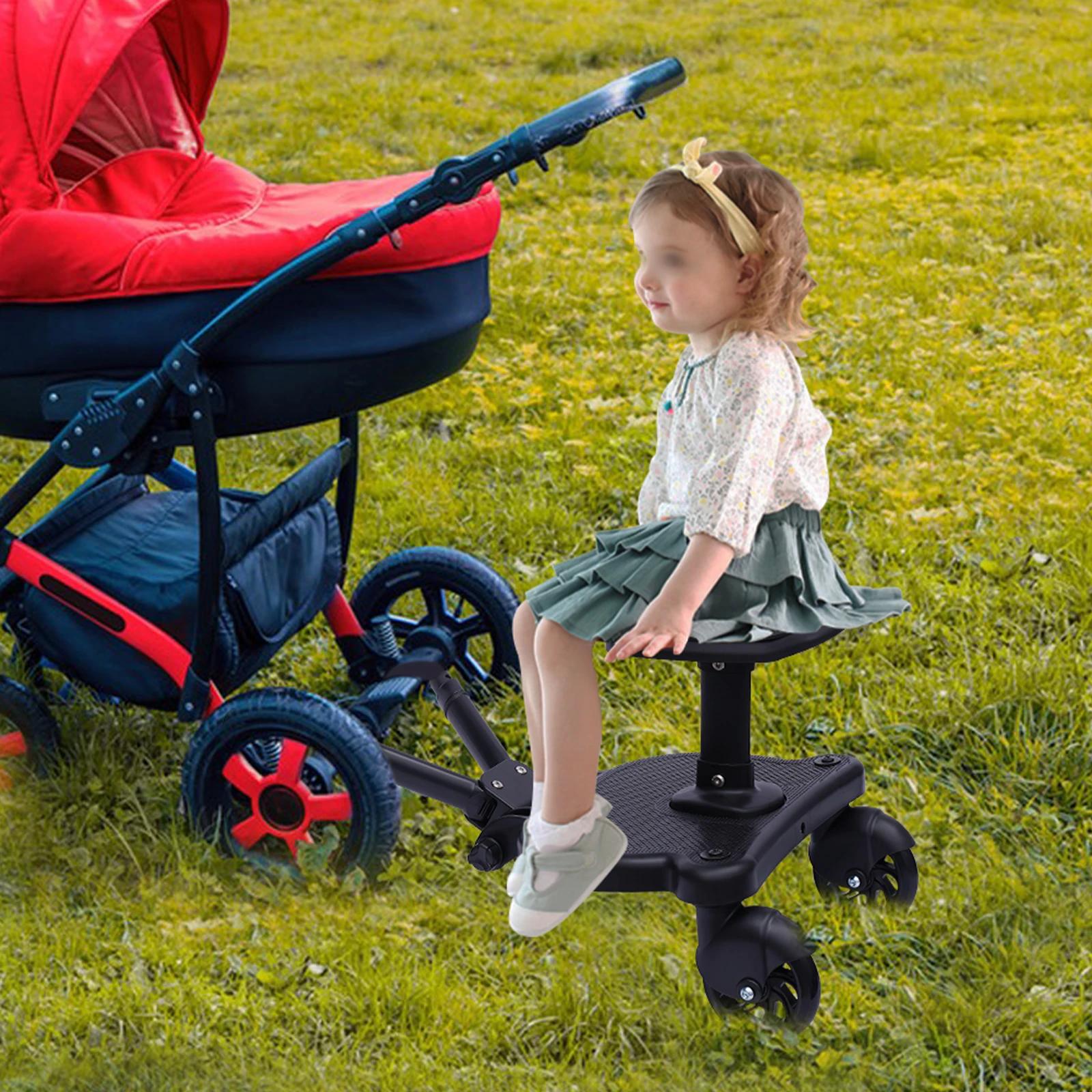 Repose-pieds universel pour poussette avec siège, siège amovible et repose-pieds à assembler pour en