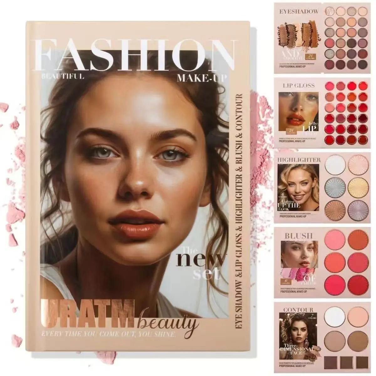 Palette de livres de beauté multicouches de 67 couleurs, un livre de maquillage qui combine des fard
