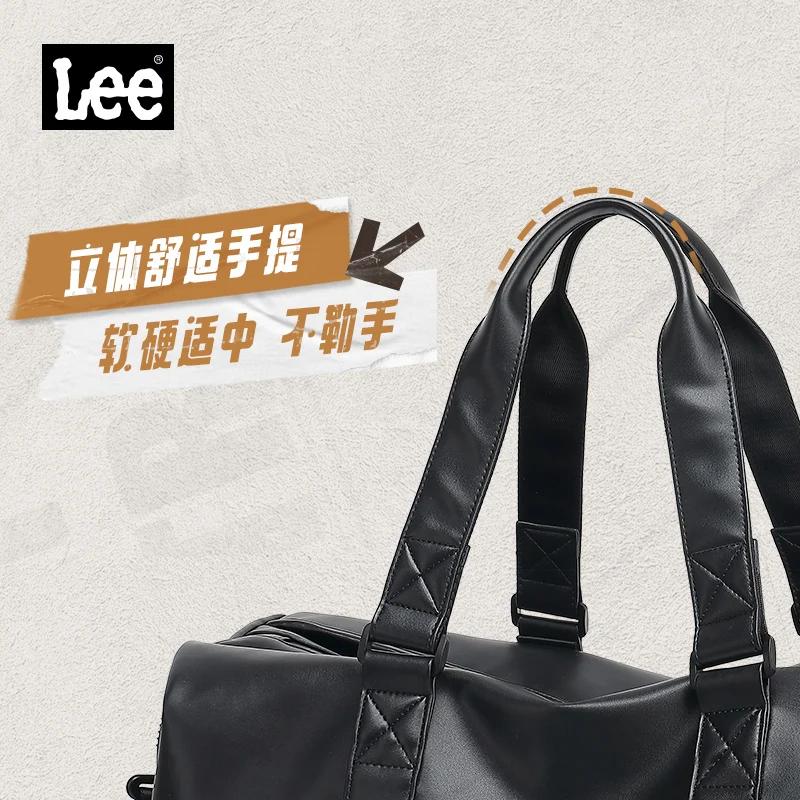 LEE – sac polochon de voyage en cuir imperméable de haute qualité, compartiment à chaussures sec et 