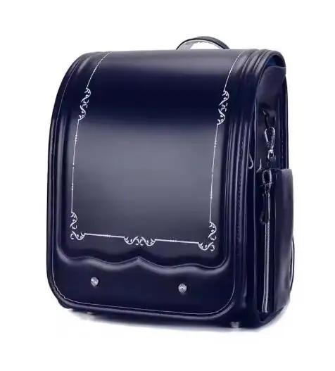 École Randoseru sac à dos pour filles sac d'école japonais pour garçons japon PU cuir école Bookbag 