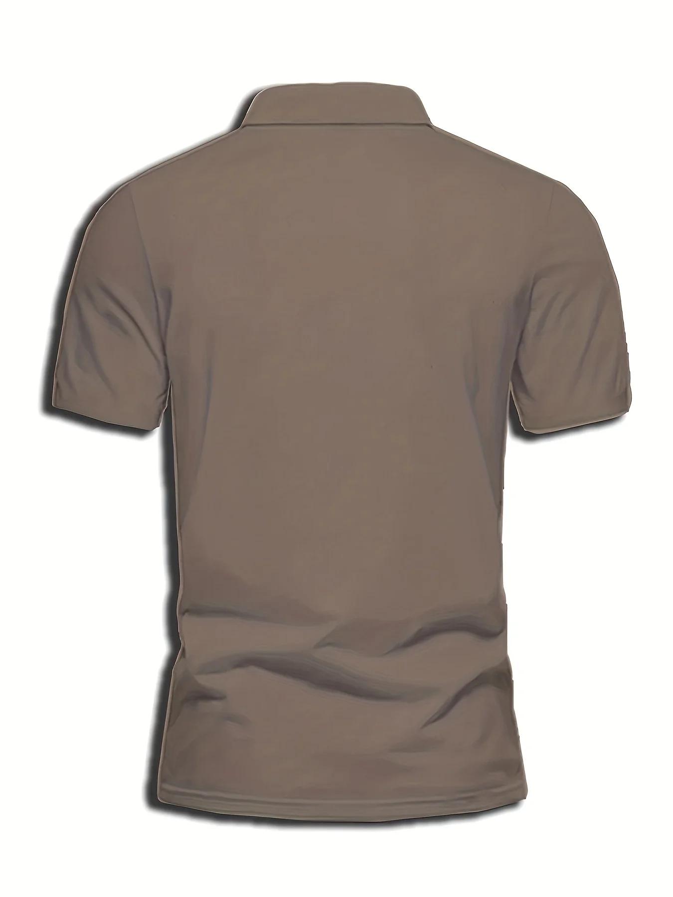 La nouvelle chemise POLO à manches courtes pour hommes pour l'été 2025 présente une impression de mo