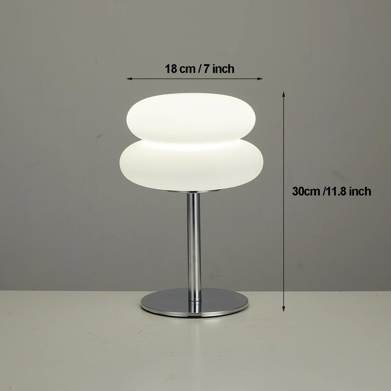 Bauhaus lampe de table abat-jour en plastique chambre chevet salon lampe champignon nordique 9 nivea