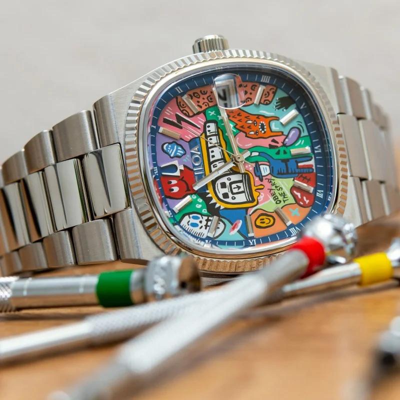 Montre carrée rétro pour homme, marque de luxe légère, cadeau authentique, nouvelle collection 2026,