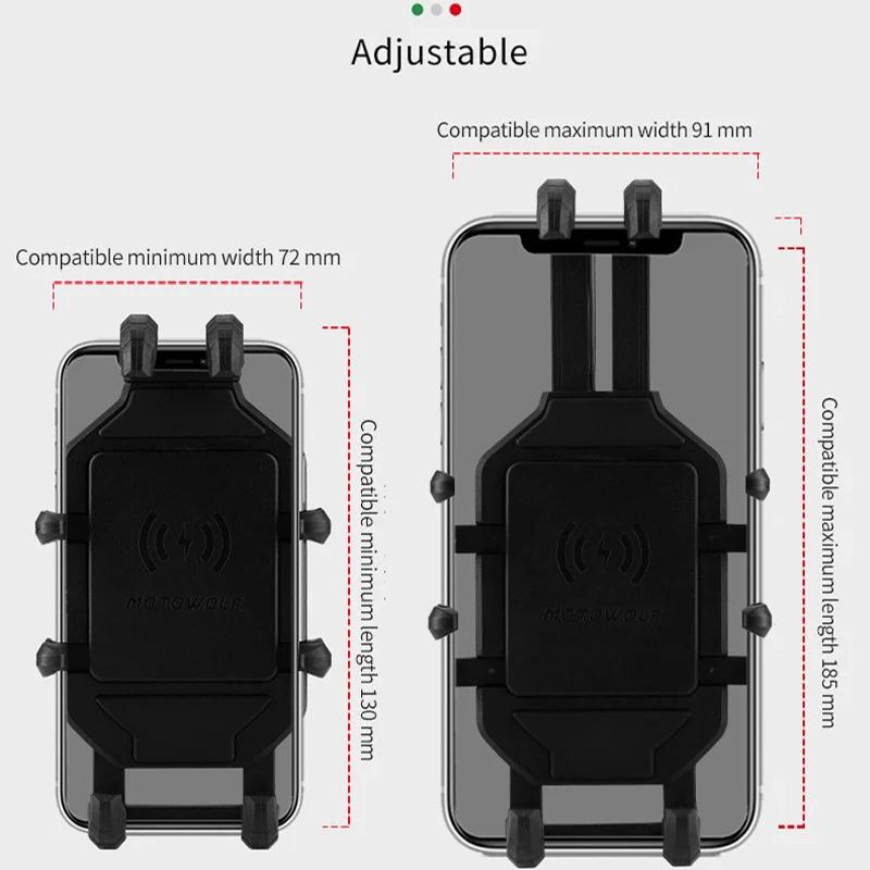 Support de téléphone de chargement sans fil pour Moto, berceau 3.0, chargeur rapide, GPS, Support de