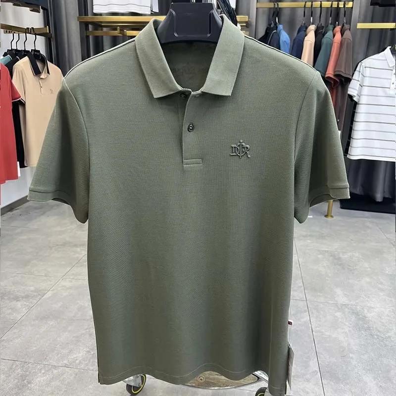 100% pur coton haut de gamme à la mode à manches courtes été nouveau haute qualité hommes d'affaires