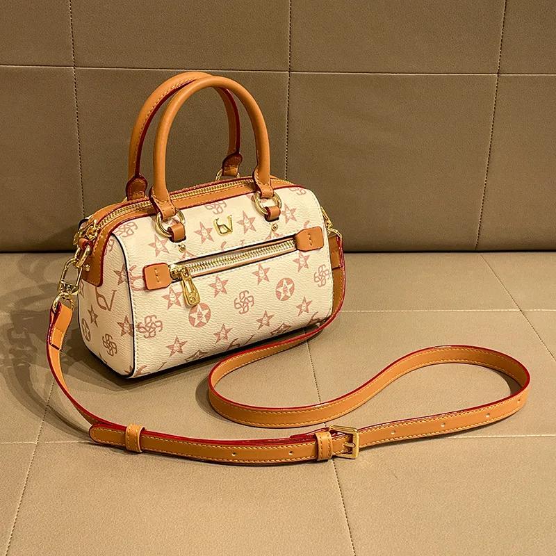 Sac à langer élégant en cuir, design classique, sac bandoulière décontracté pour femme, grande capac