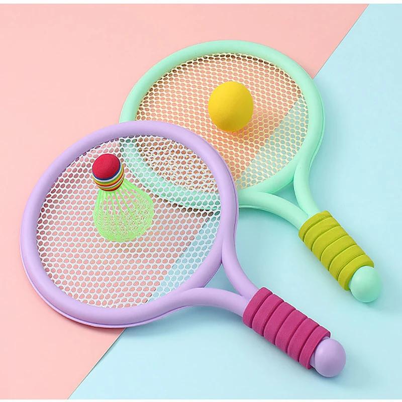 Raquette de Tennis pour enfants, Sports de plein air, balle de Badminton, ensemble de jouets de mate