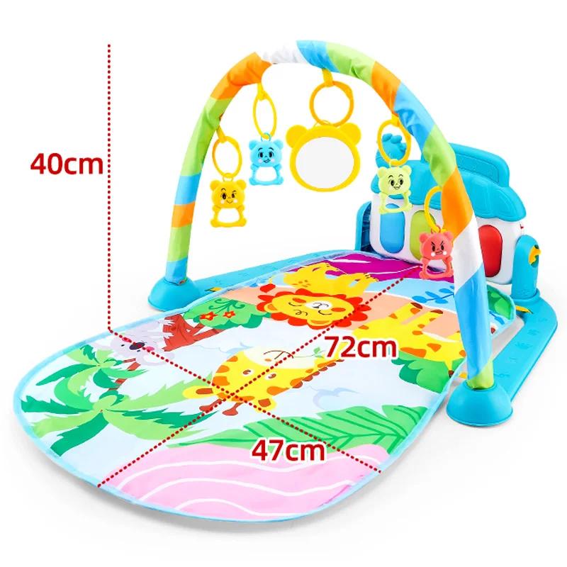 Nouveau bébé activité Fitness support de gymnastique 0-1 ans nouveau-né éducatif musique pédale Pian