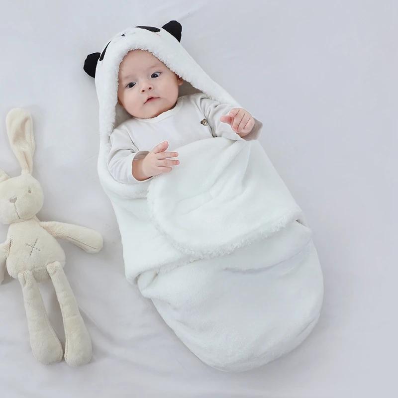 Sacs de couchage doux pour bébé, couvertures chaudes d'automne et d'hiver pour nouveau-né, cocon de 