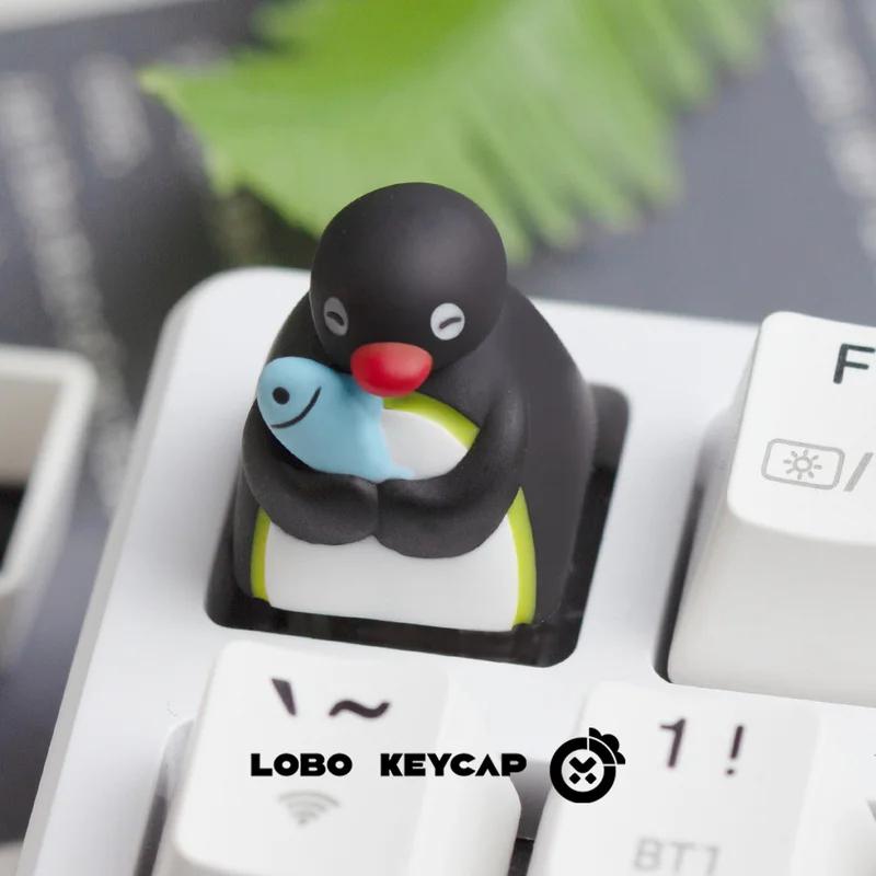 Série Pingu amusante, Expressions multiples, clavier mécanique de Style pingouin mignon, remplacemen