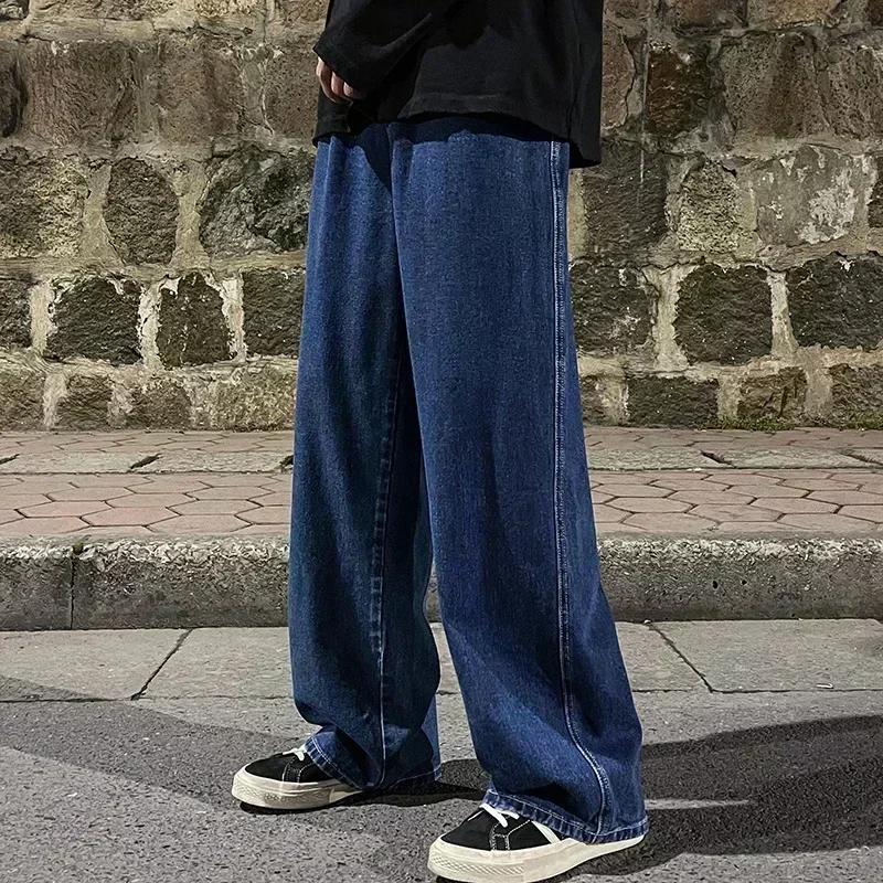 Jean ample pour hommes, Streetwear, Style coréen, mode, ample, droit, jambes larges, vêtements de ma