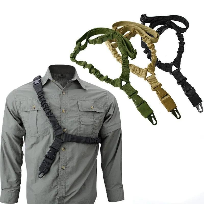 Harnais tactique d'extérieur à Point unique, 1 pièce, corde pour pistolet tactique CS, corde de sécu