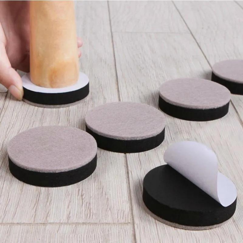 Coussinets de pieds de chaise auto-adhésifs, en feutre épais, pour Table, canapé, rehausseur de pied