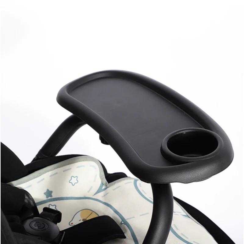 Plateau table poussette bébé - Accessoire repas assiette repose-main porte-bouteille