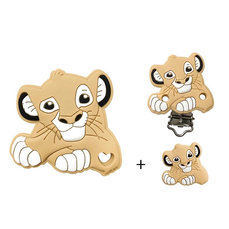 3 pièces/ensemble point de Silicone bambi princesse anneau de dentition clip perles focales bricolag