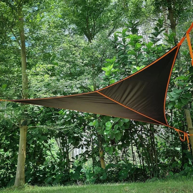Chemise triangulaire de camping en plein air, anti-flexion, tissu Oxford, avec tendeur, 400x400x300c