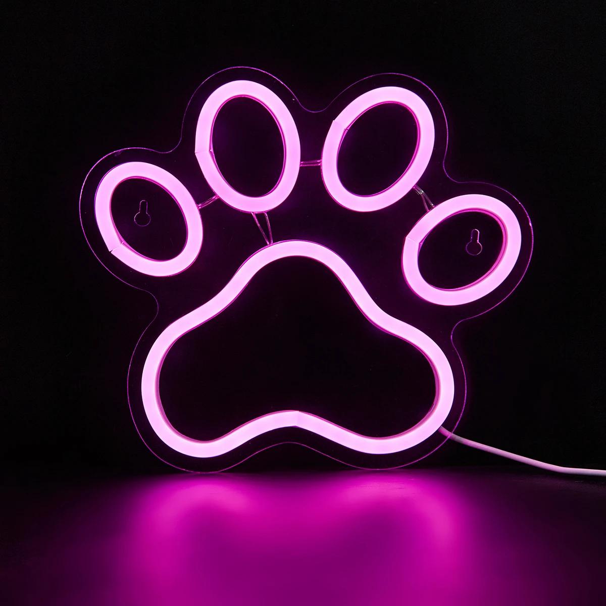 Chi-buy LED néon patte USB alimenté enseignes au néon veilleuse 3D mur Art & salle de jeu chambre sa